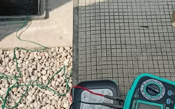 Earth resistance testing during an electrical maintenance visit